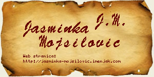 Jasminka Mojsilović vizit kartica